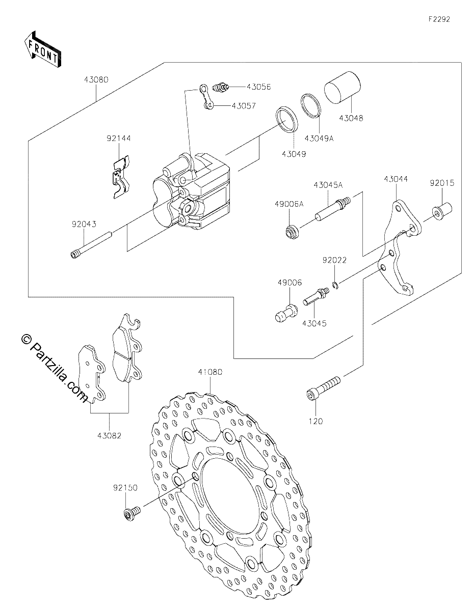 Diagrama de FRONT BRAKE