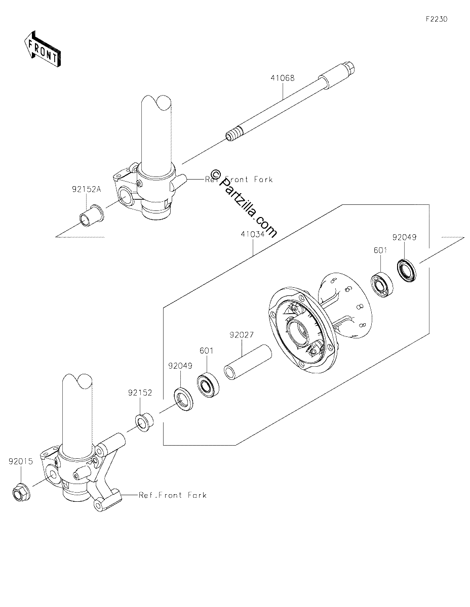 Diagrama de FRONT HUB