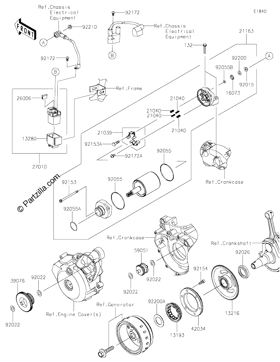 Diagrama de STARTER MOTOR