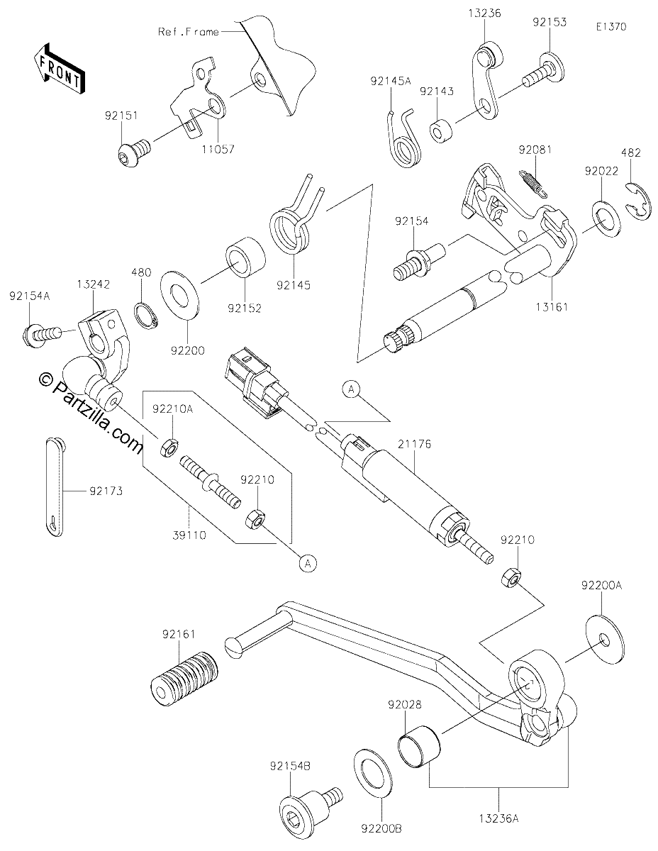 Diagrama de GEAR CHANGE MECHANISM