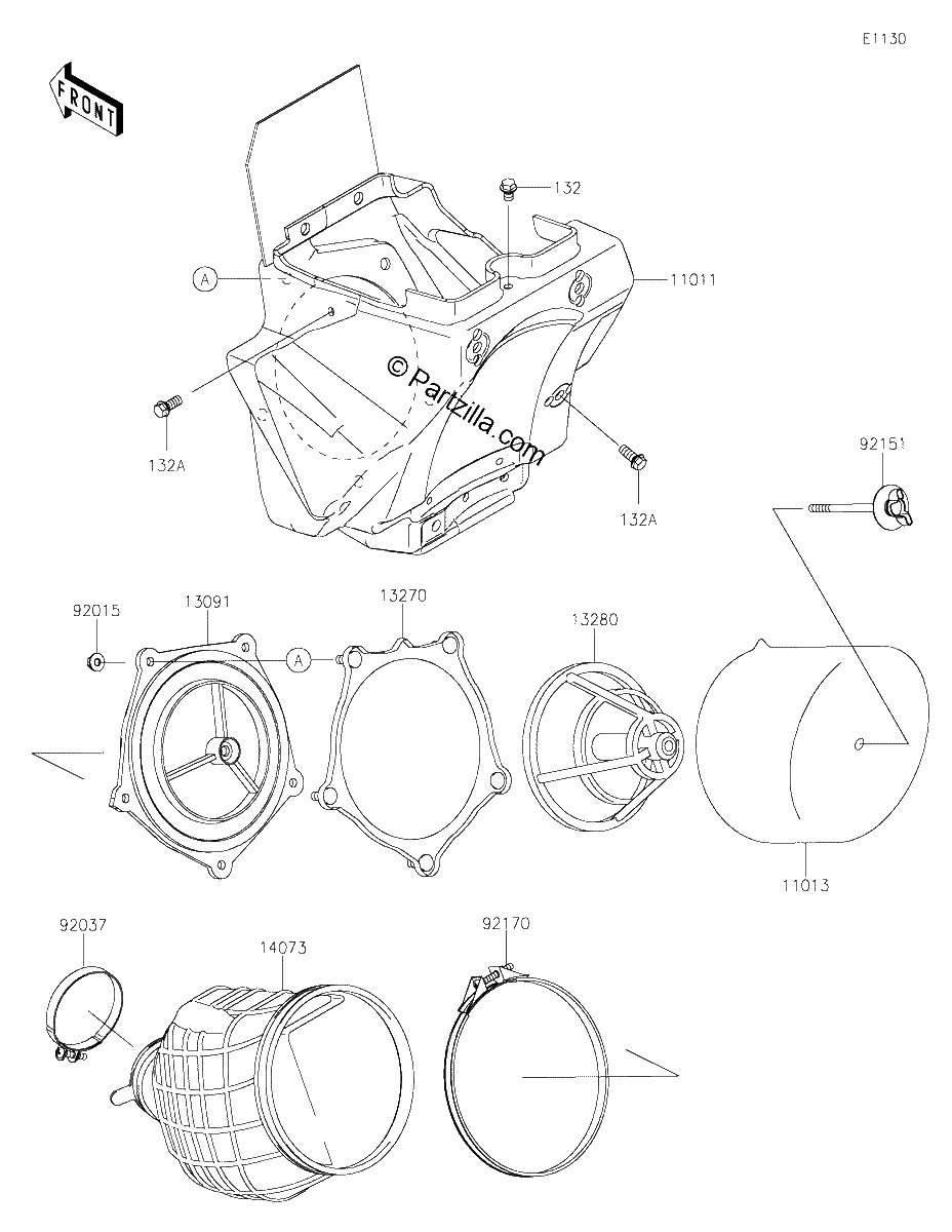 Diagrama de AIR CLEANER