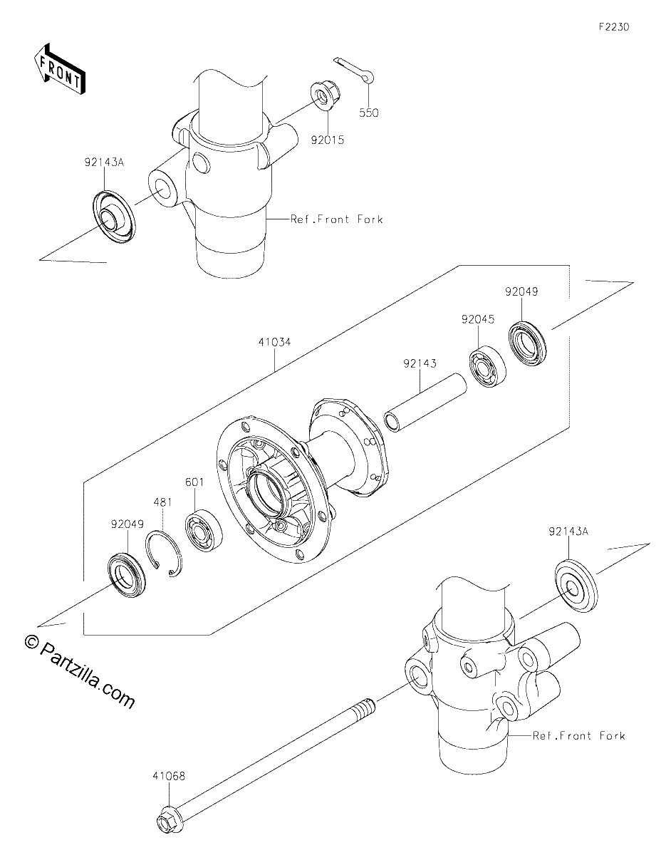 Diagrama de FRONT HUB