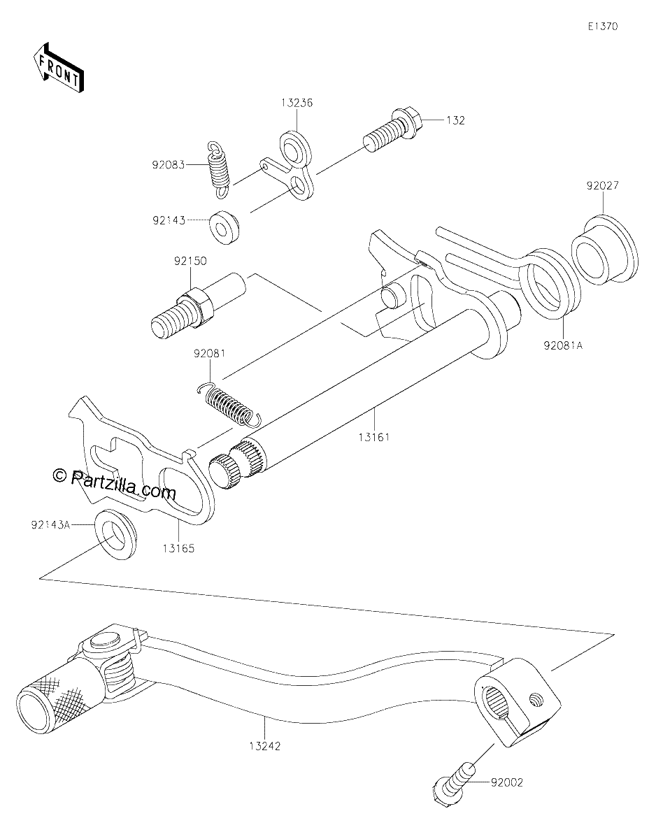 Diagrama de GEAR CHANGE MECHANISM