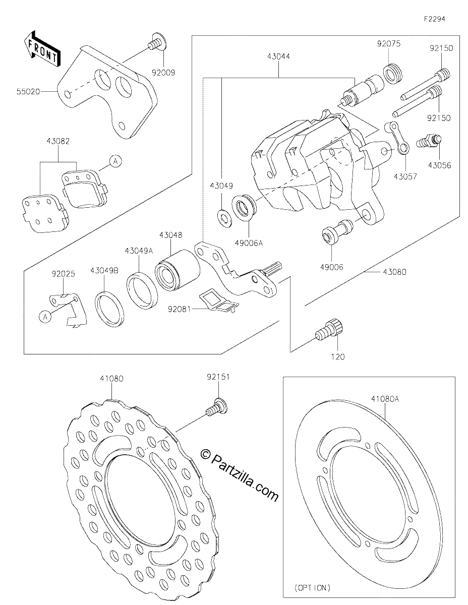 Diagrama de REAR BRAKE