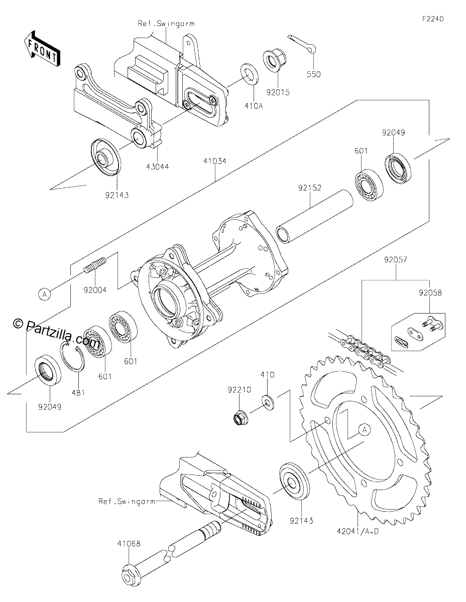 Diagrama de REAR HUB