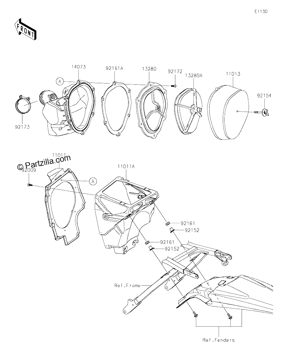 Diagrama de AIR CLEANER