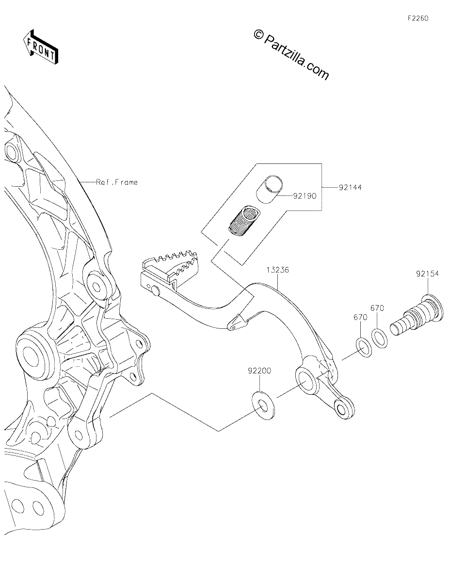 Diagrama de BRAKE PEDAL