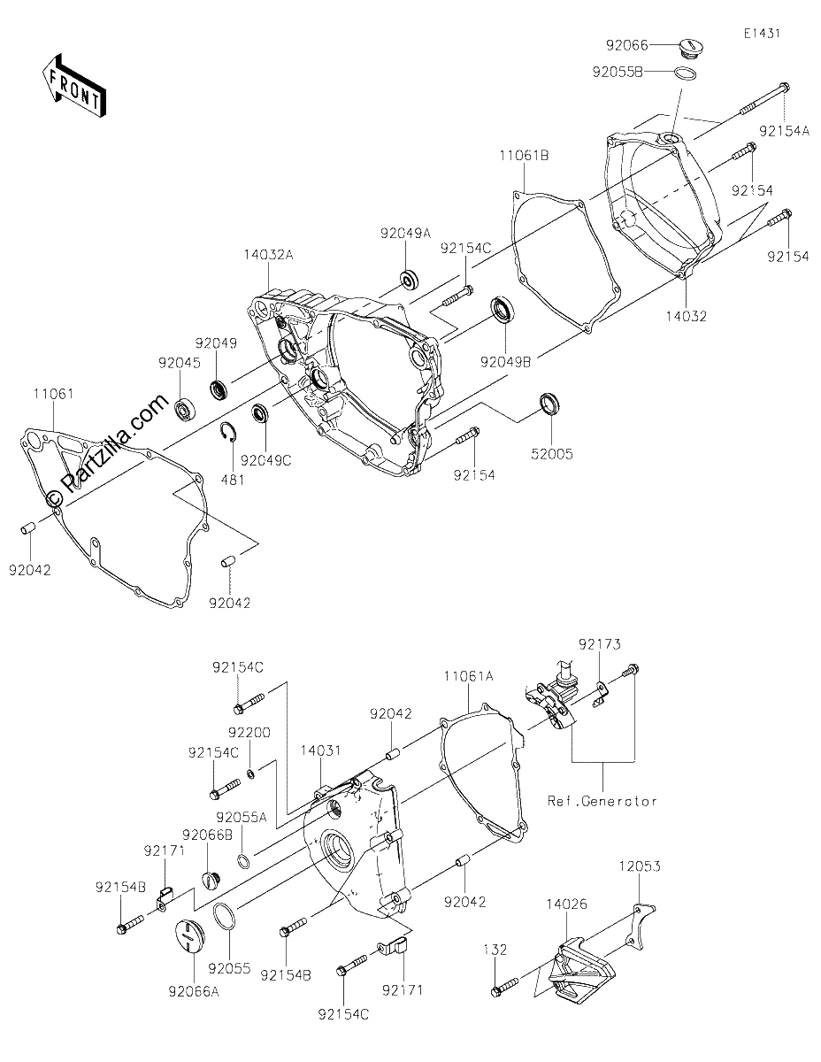 Diagrama de ENGINE COVER S