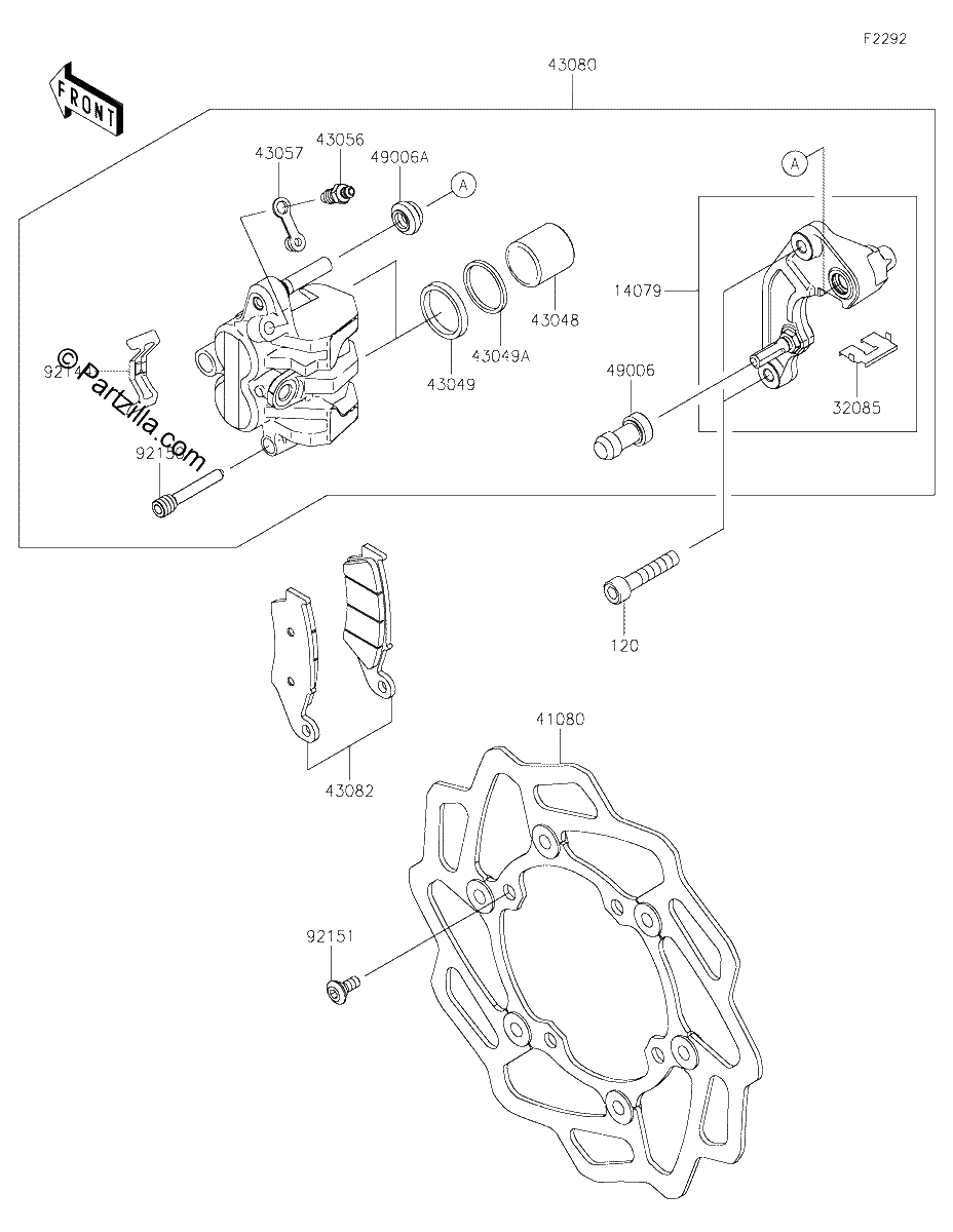 Diagrama de FRONT BRAKE