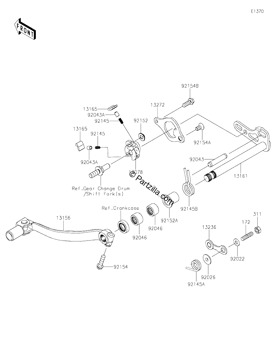 Diagrama de GEAR CHANGE MECHANISM