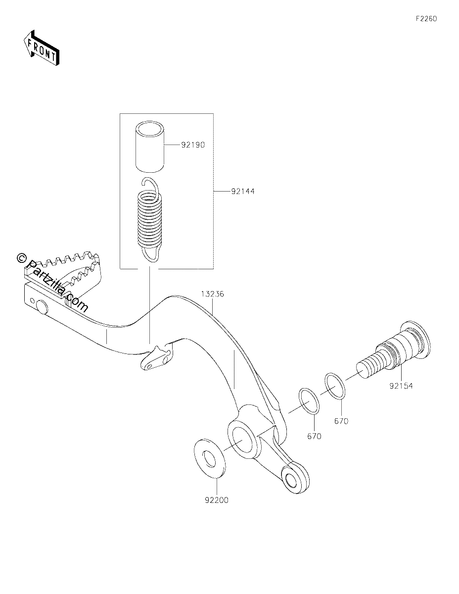 Diagrama de BRAKE PEDAL