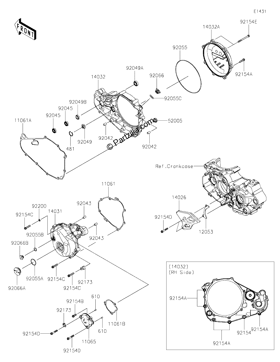 Diagrama de ENGINE COVER S
