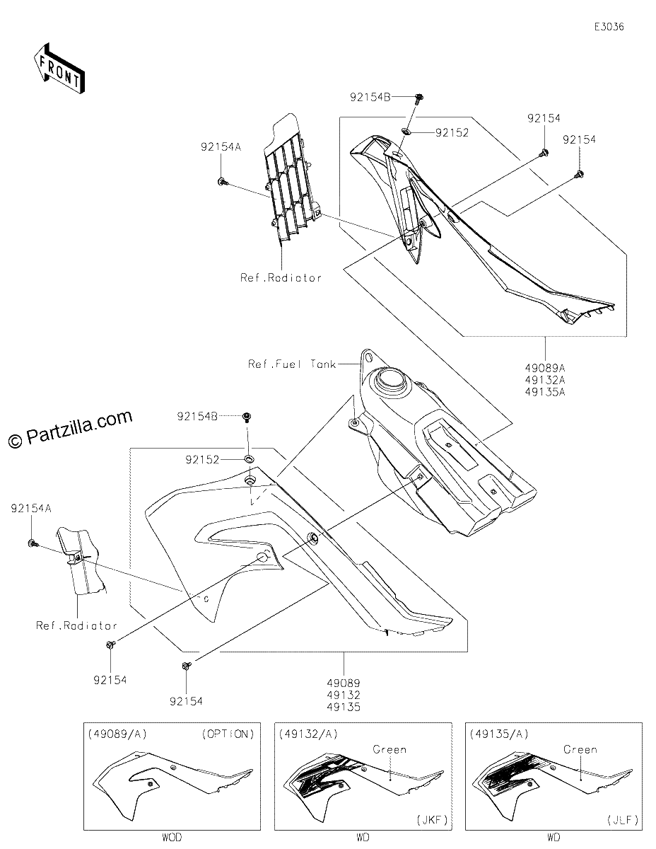 Diagrama de ENGINE SHROUDS