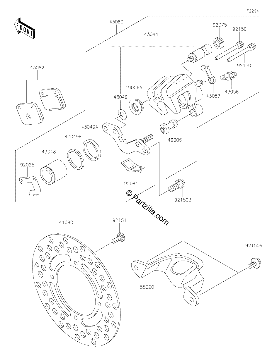 Diagrama de REAR BRAKE