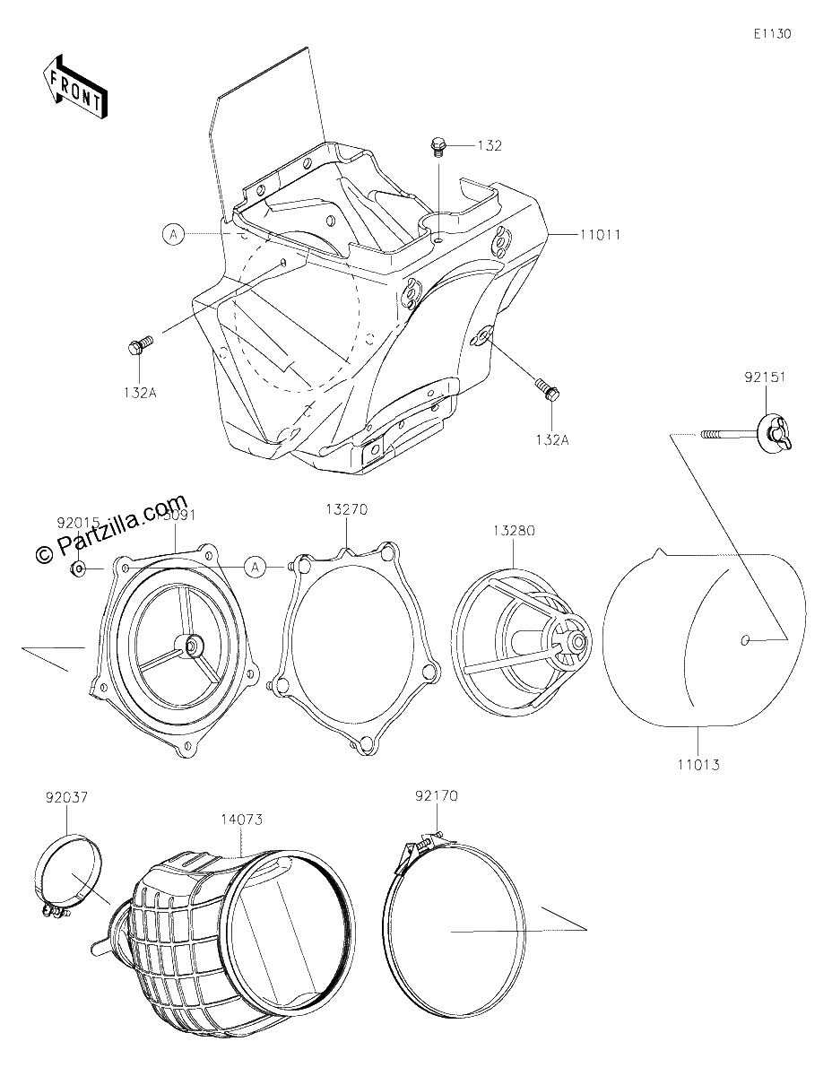 Diagrama de AIR CLEANER