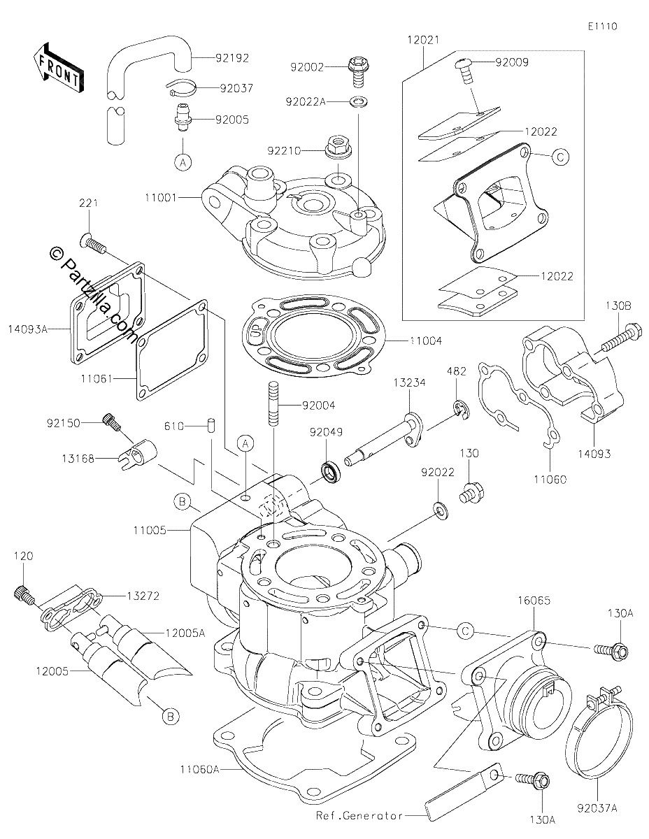 Diagrama de CYLINDER HEAD CYLINDER