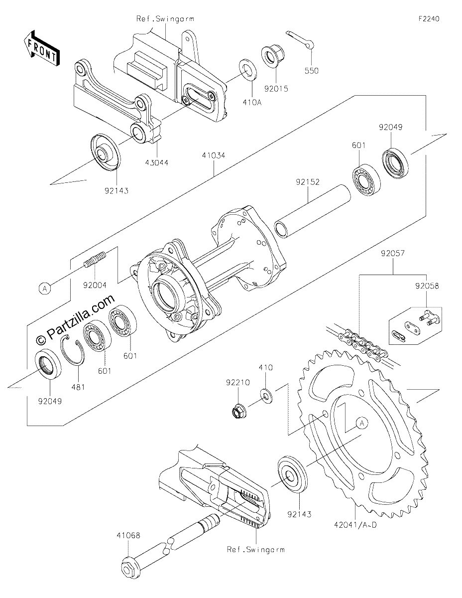 Diagrama de REAR HUB