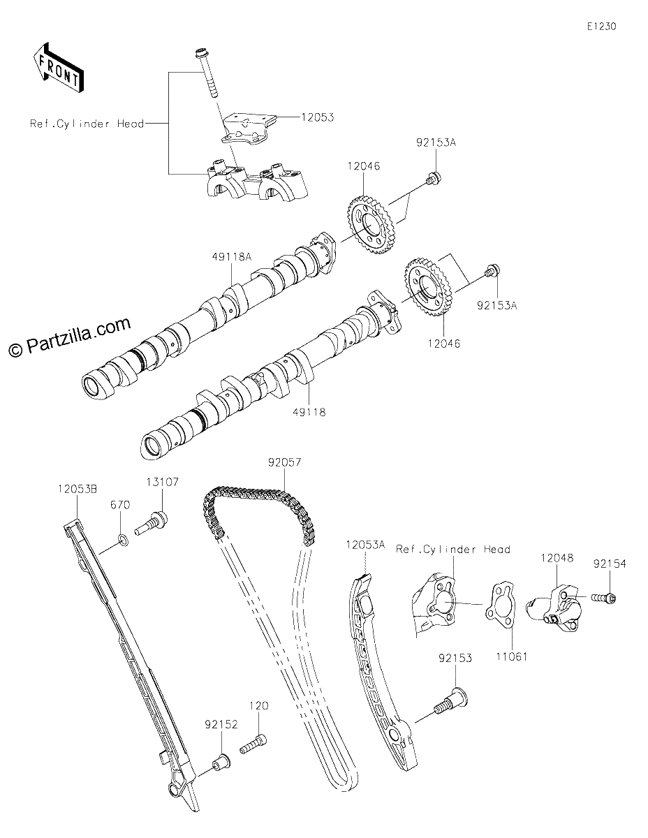 Diagrama de CAMSHAFT S TENSIONER