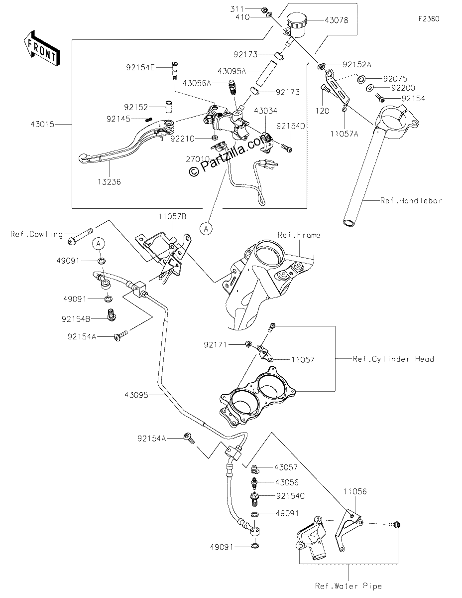 Diagrama de CLUTCH MASTER CYLINDER