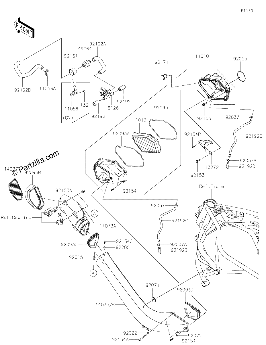 Diagrama de AIR CLEANER