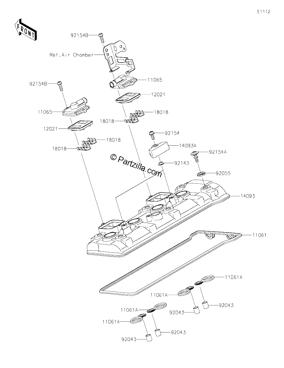 Diagrama de CYLINDER HEAD COVER