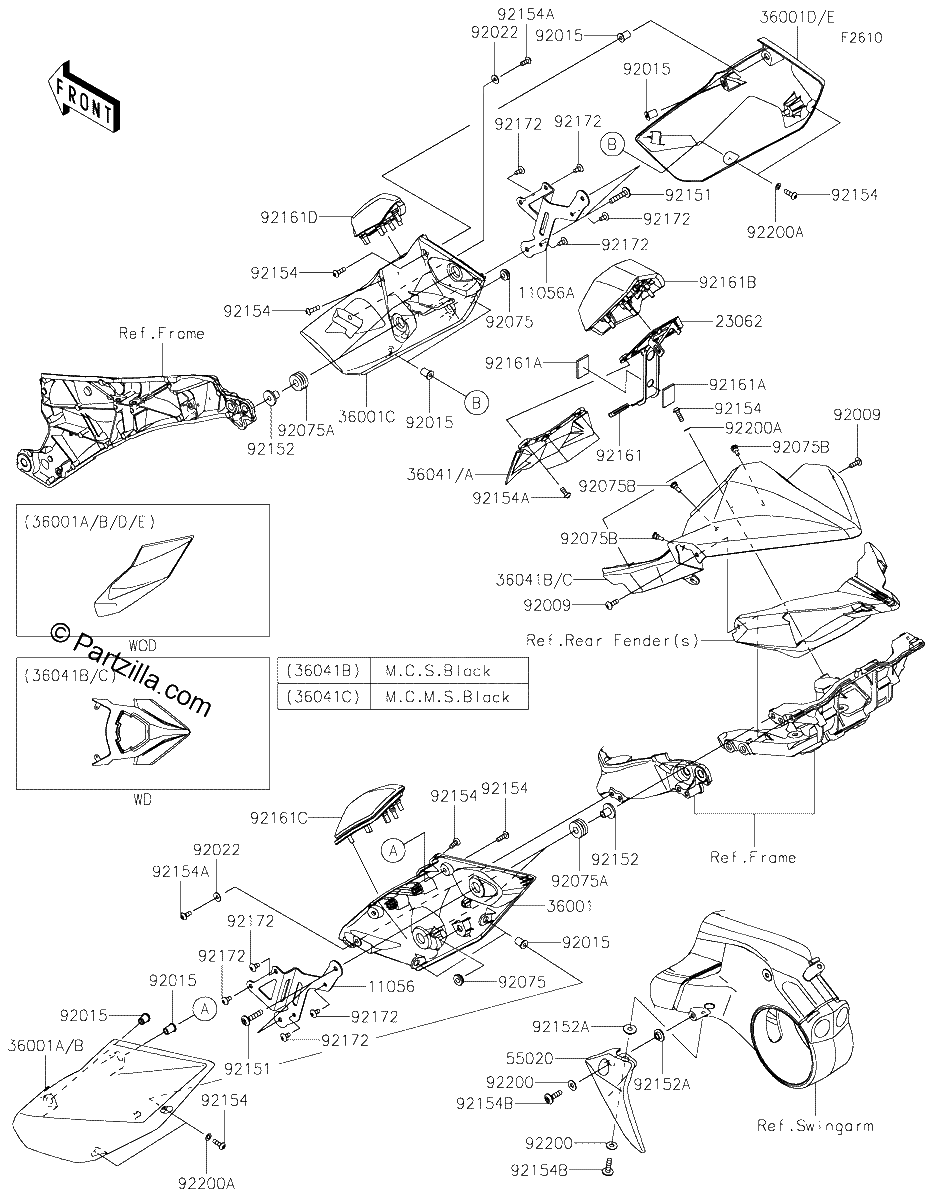 Diagrama de SIDE COVERS CHAIN COVER