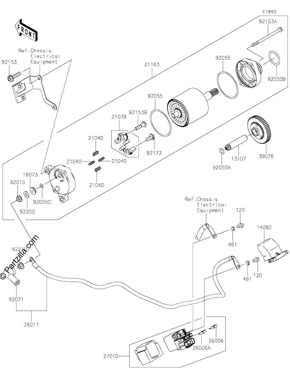 Diagrama de STARTER MOTOR