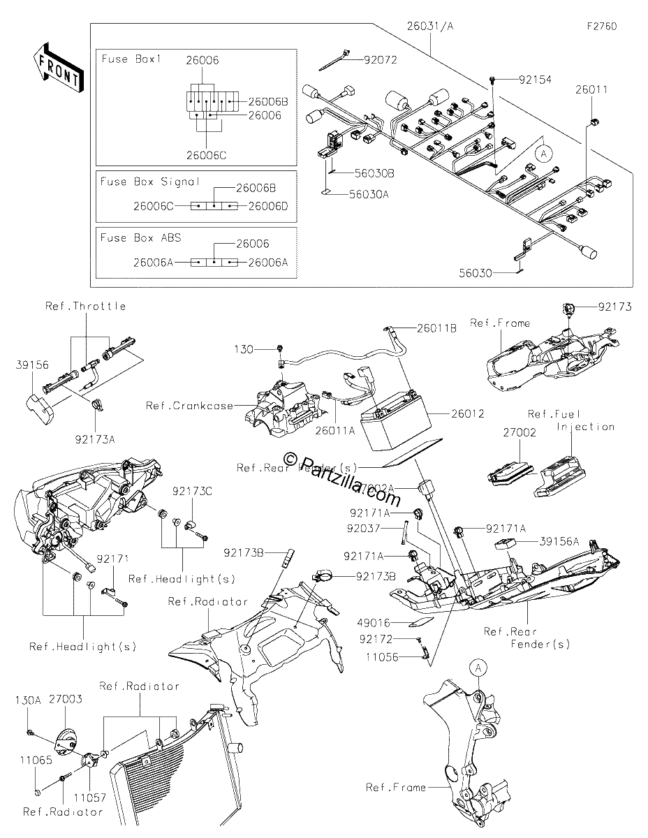 Diagrama de CHASSIS ELECTRICAL EQUIPMENT