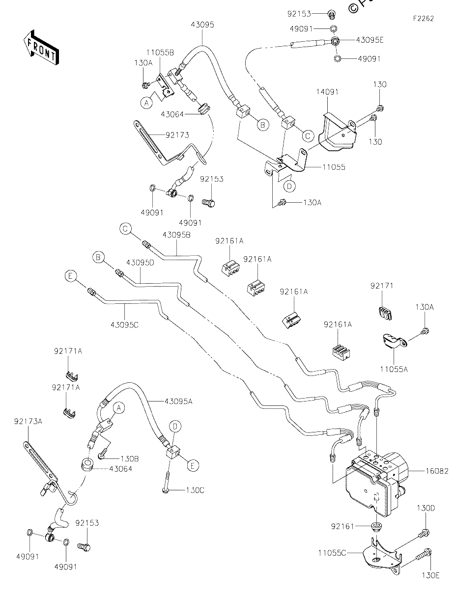 Diagrama de BRAKE PIPING