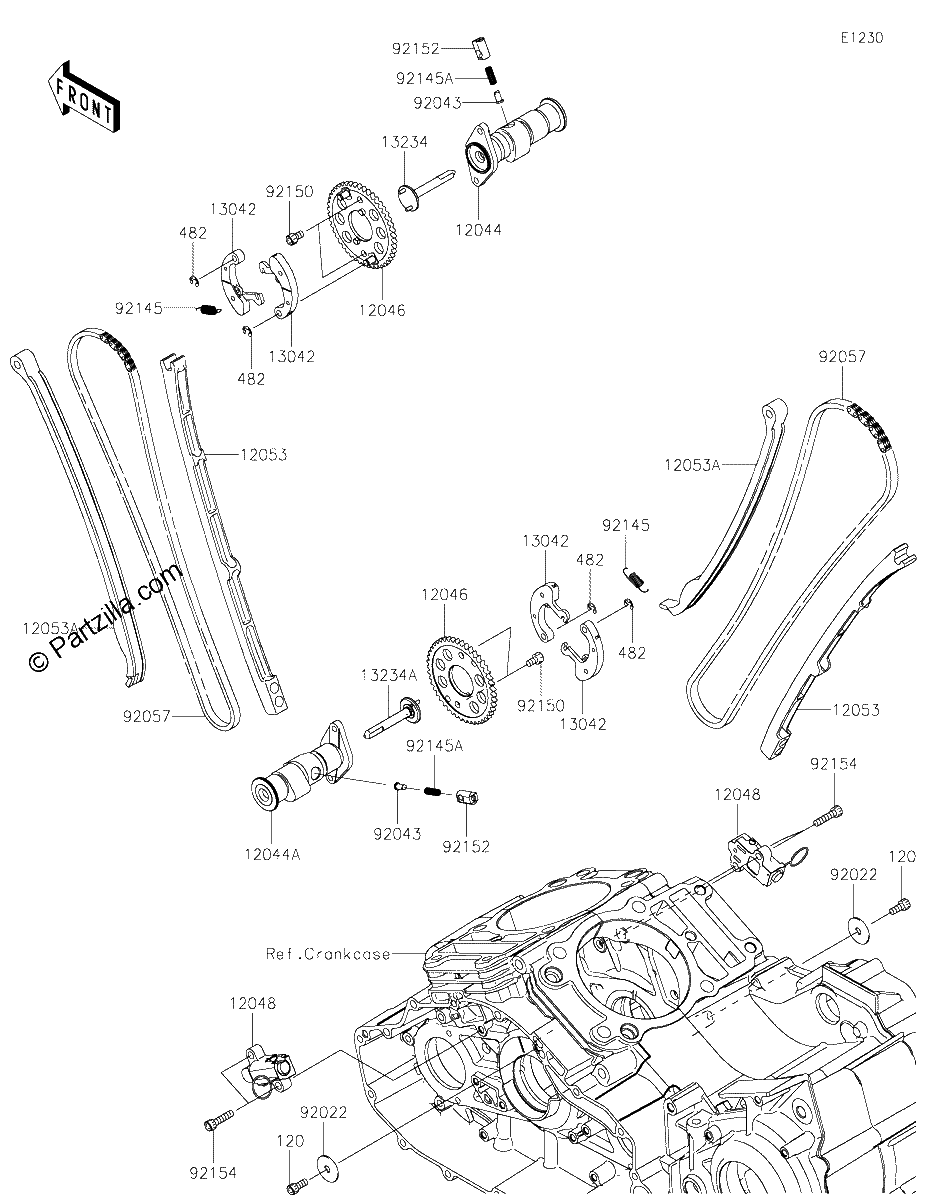 Diagrama de CAMSHAFT S TENSIONER