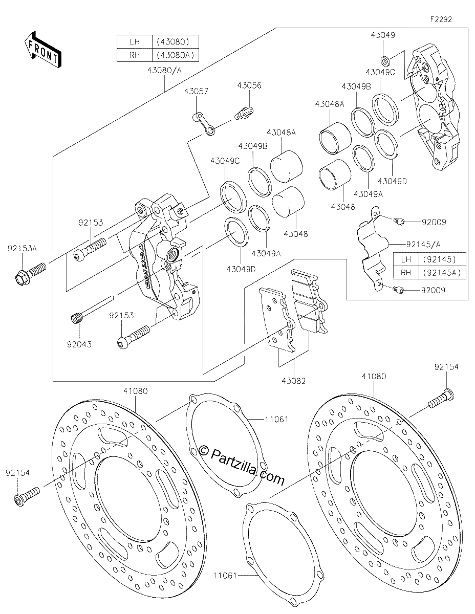 Diagrama de FRONT BRAKE