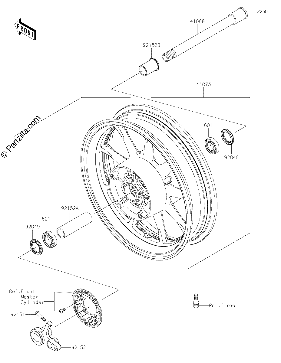 Diagrama de FRONT WHEEL