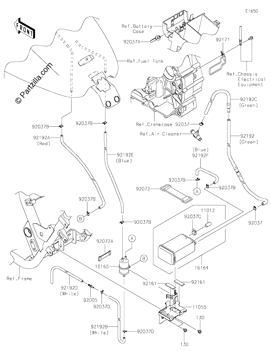 Diagrama de FUEL EVAPORATIVE SYSTEM CA