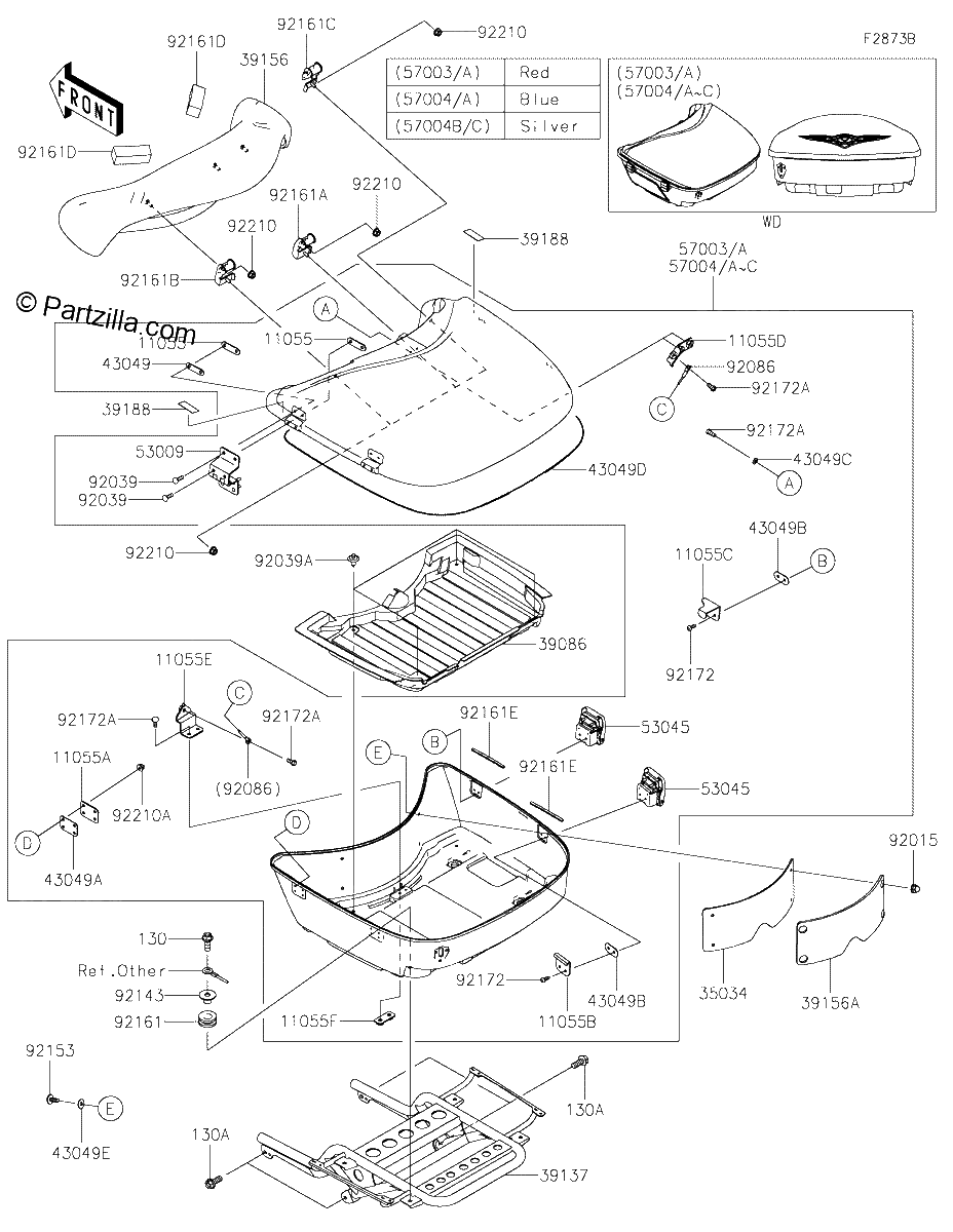 Diagrama de SADDLEBAGS TRUNK