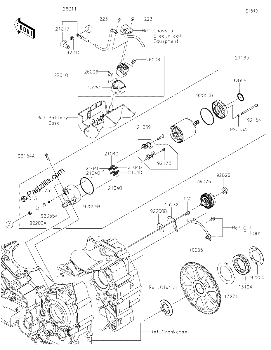 Diagrama de STARTER MOTOR