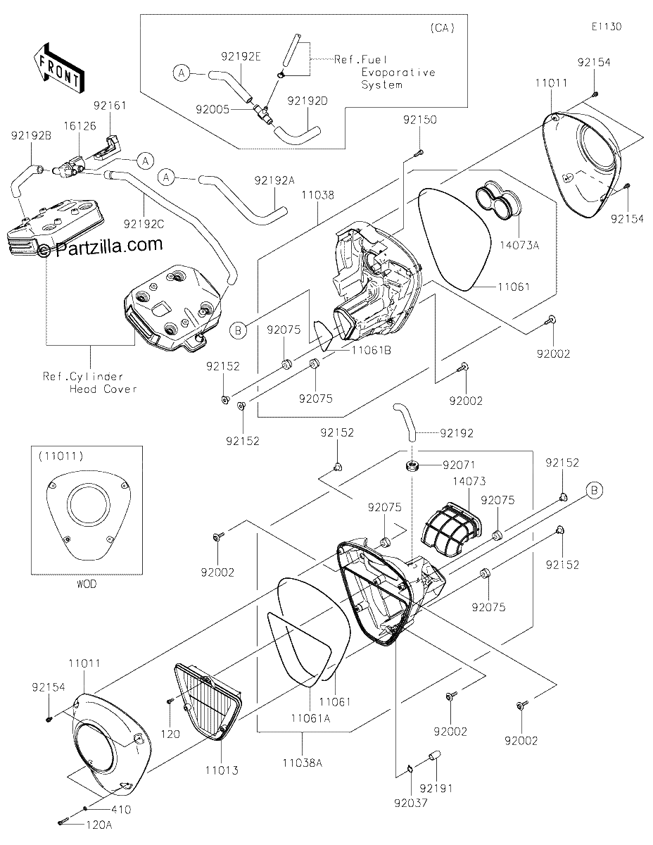 Diagrama de AIR CLEANER