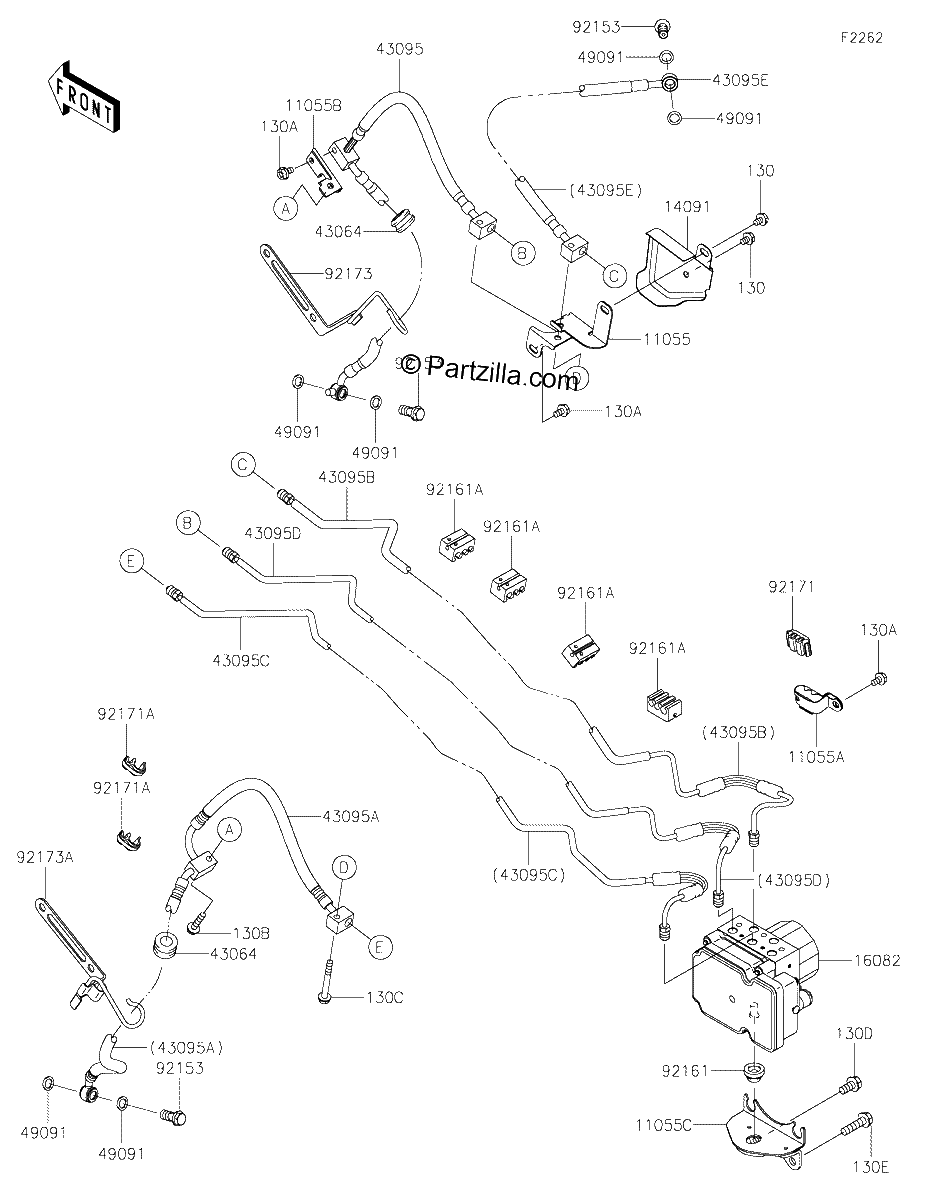Diagrama de BRAKE PIPING