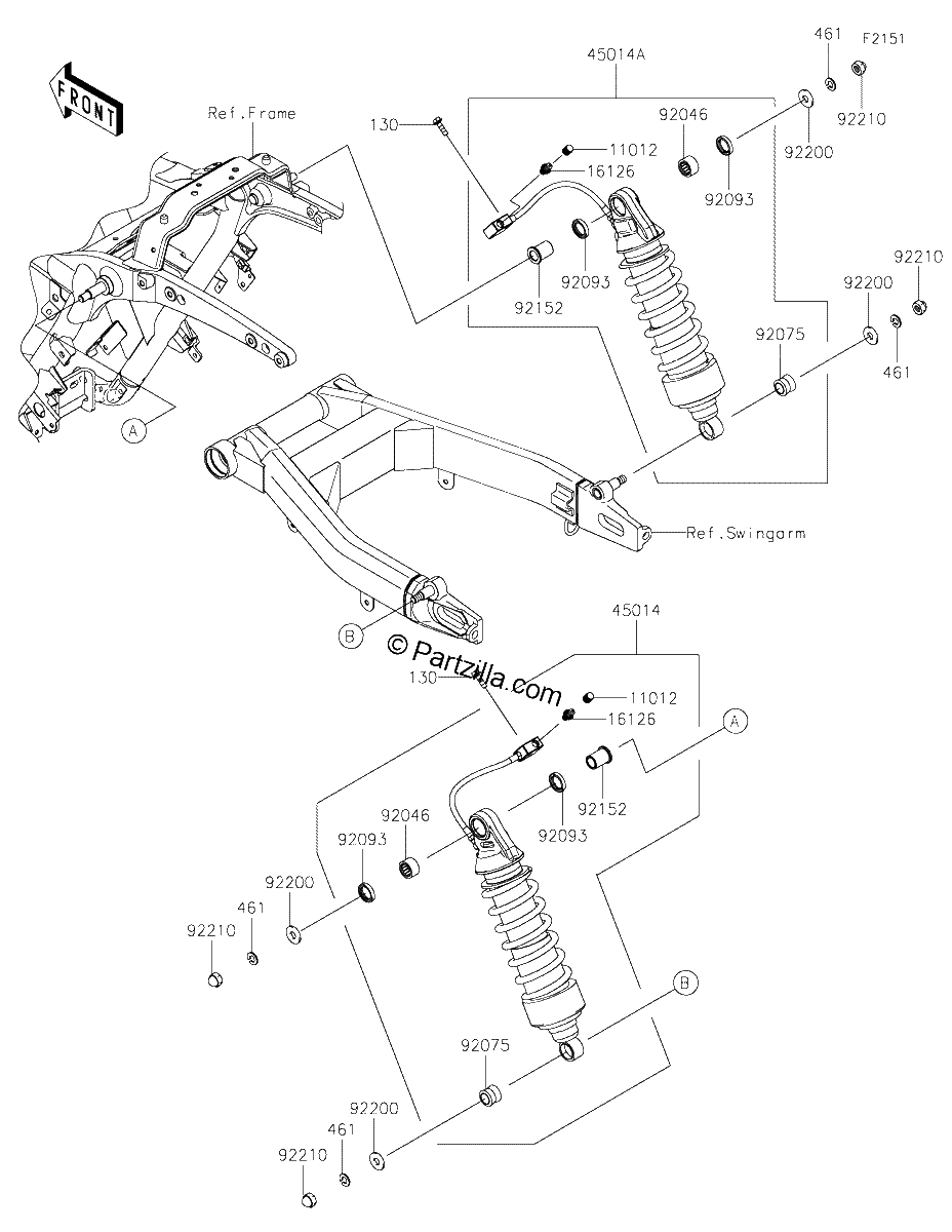 Diagrama de SUSPENSION SHOCK ABSORBER