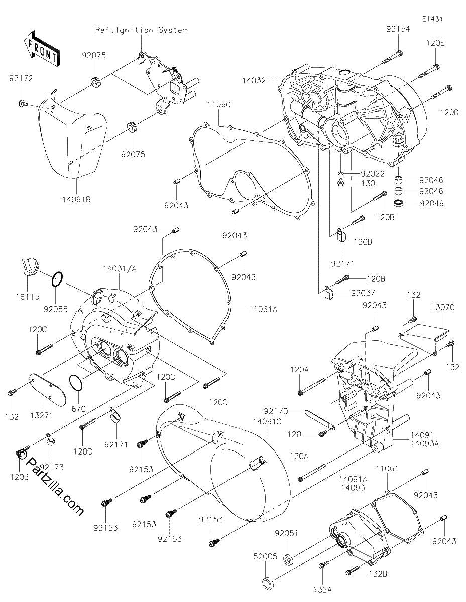 Diagrama de ENGINE COVER S