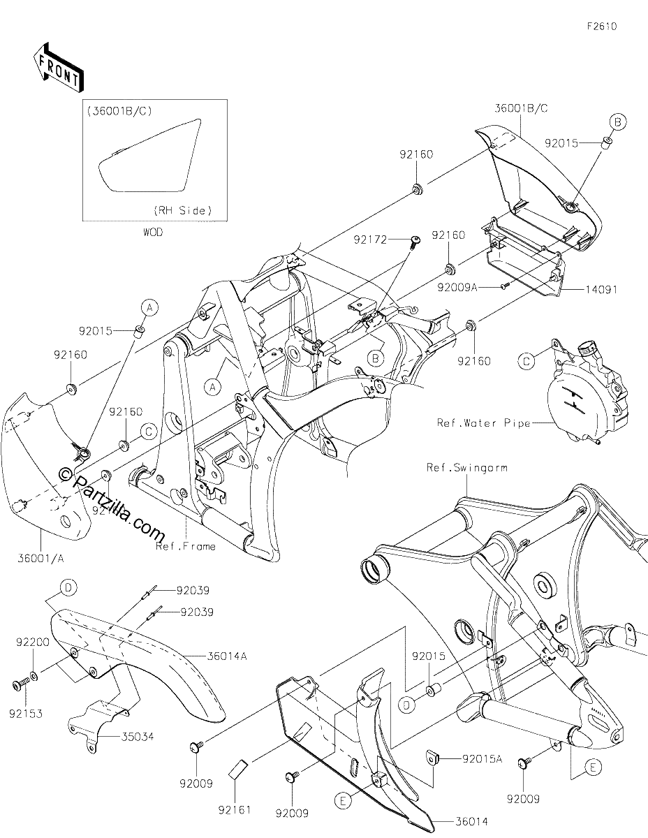 Diagrama de SIDE COVERS CHAIN COVER