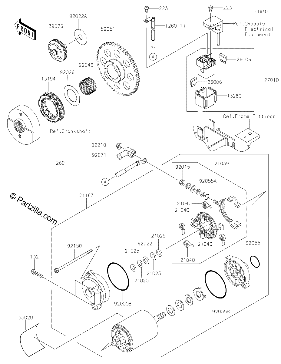 Diagrama de STARTER MOTOR