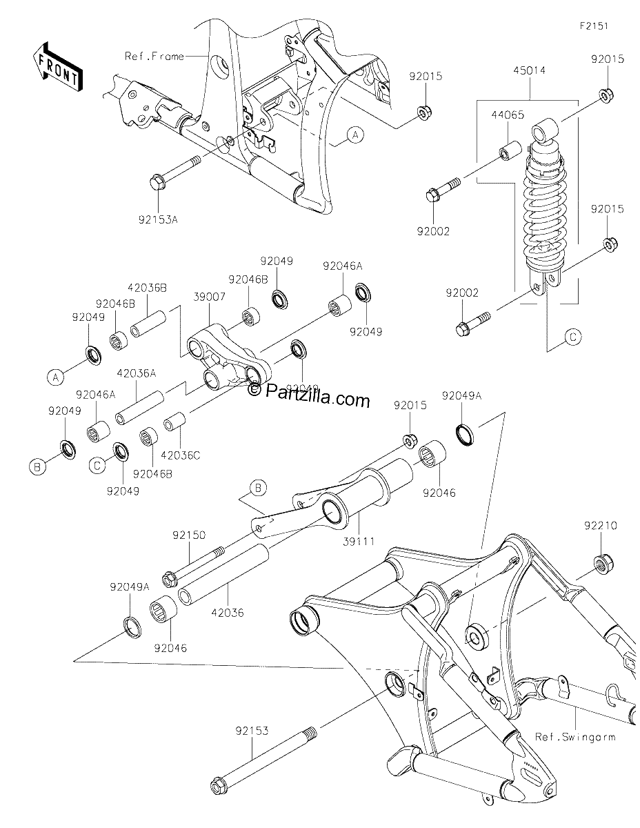 Diagrama de SUSPENSION SHOCK ABSORBER