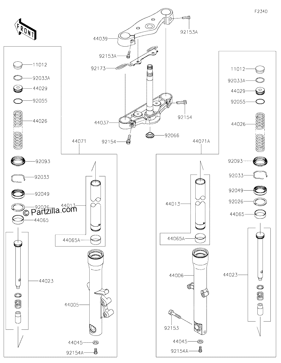 Diagrama de FRONT FORK