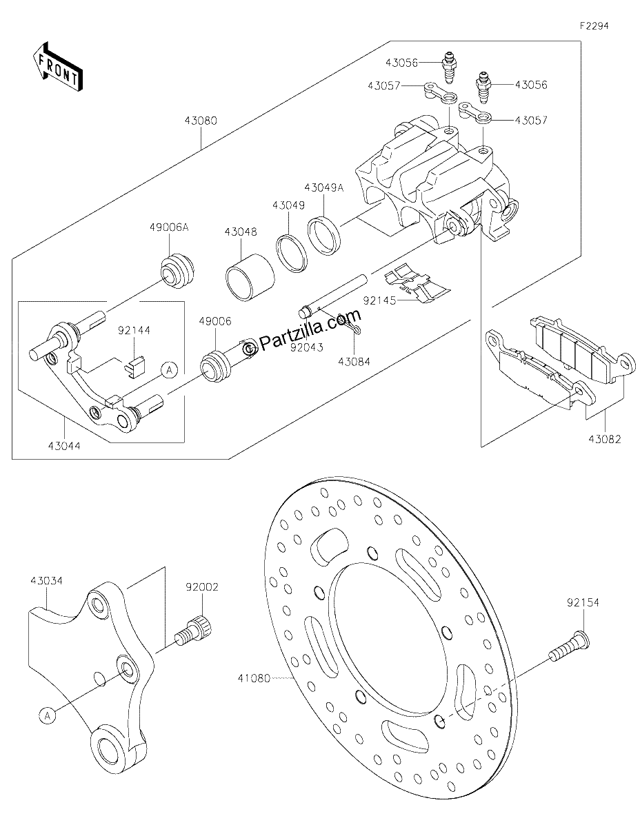 Diagrama de REAR BRAKE