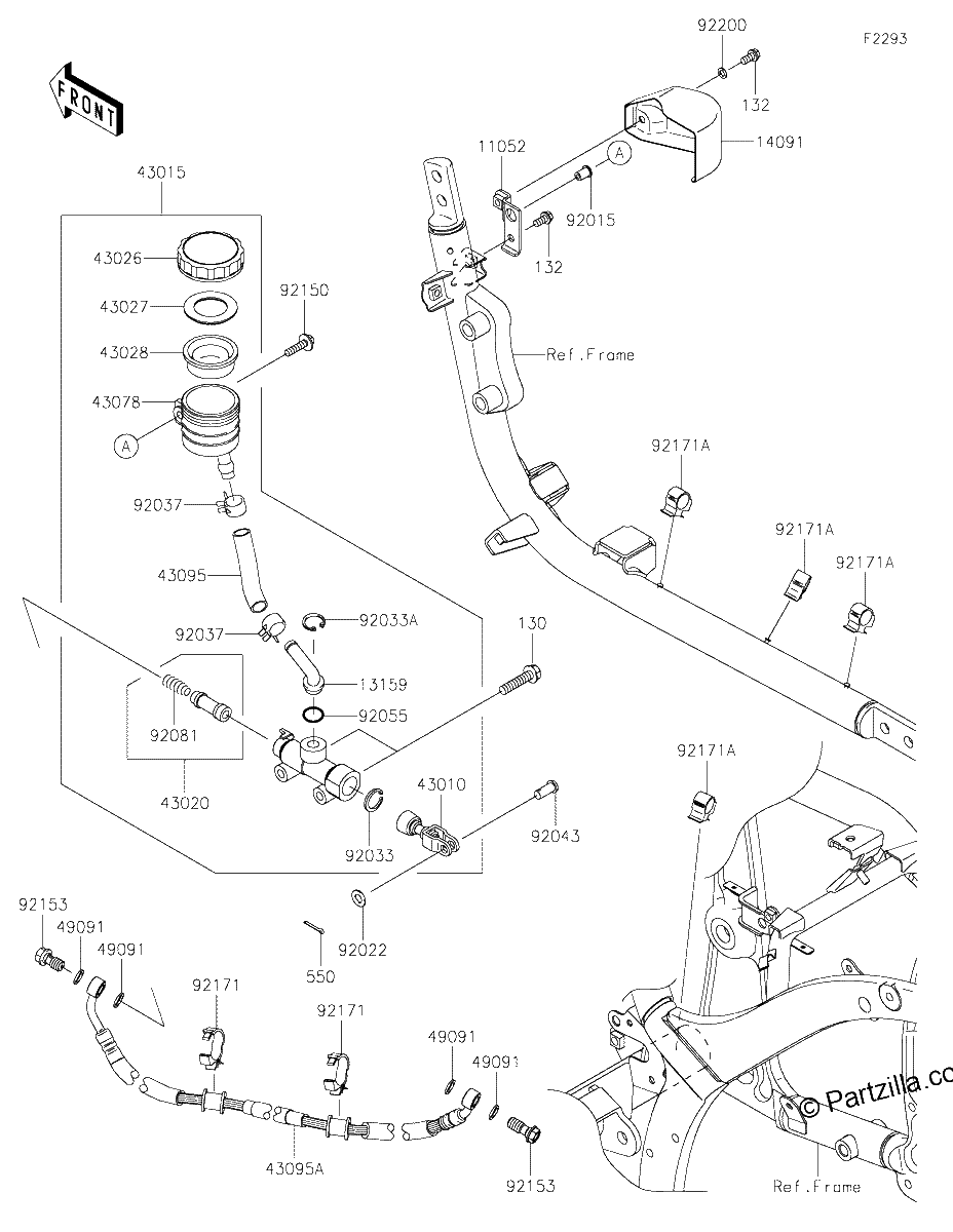 Diagrama de REAR MASTER CYLINDER