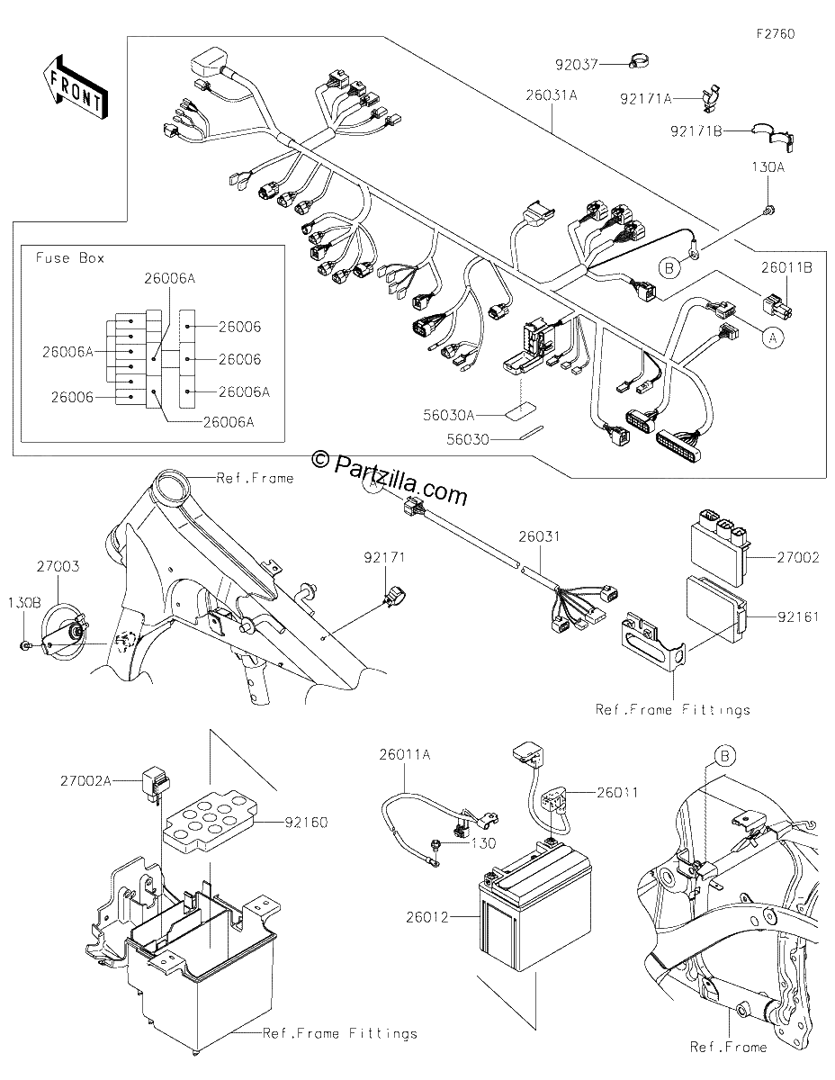 Diagrama de CHASSIS ELECTRICAL EQUIPMENT