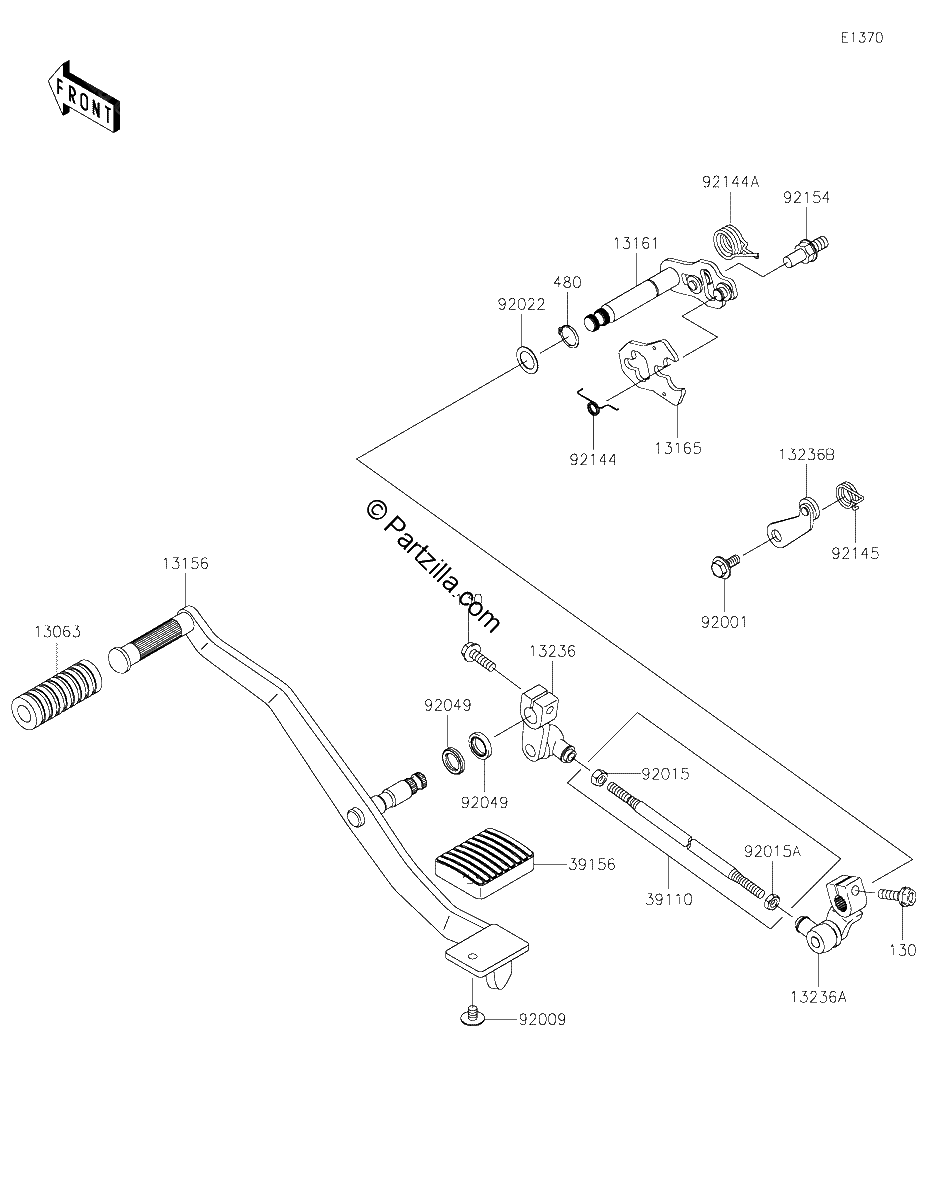 Diagrama de GEAR CHANGE MECHANISM