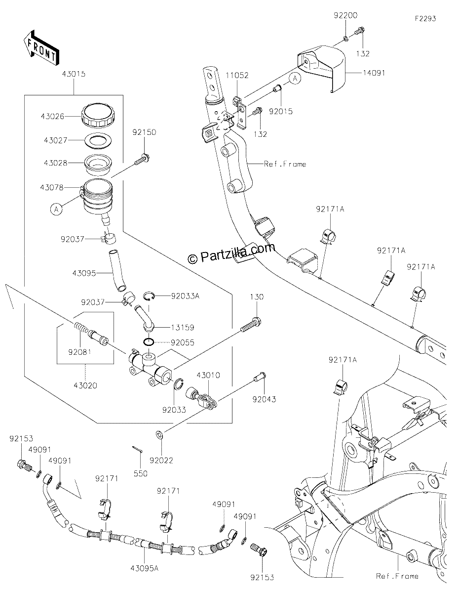 Diagrama de REAR MASTER CYLINDER