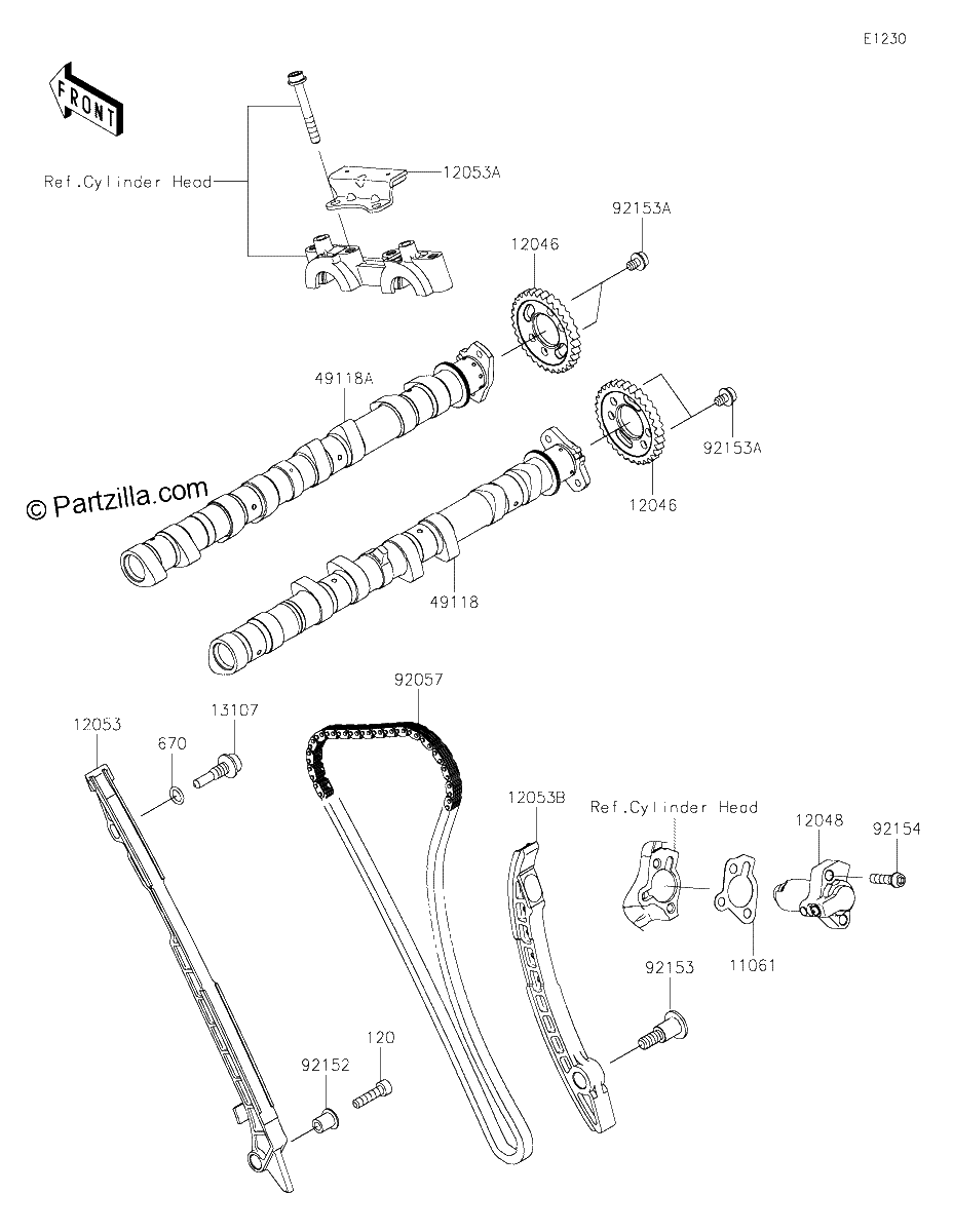 Diagrama de CAMSHAFT S TENSIONER
