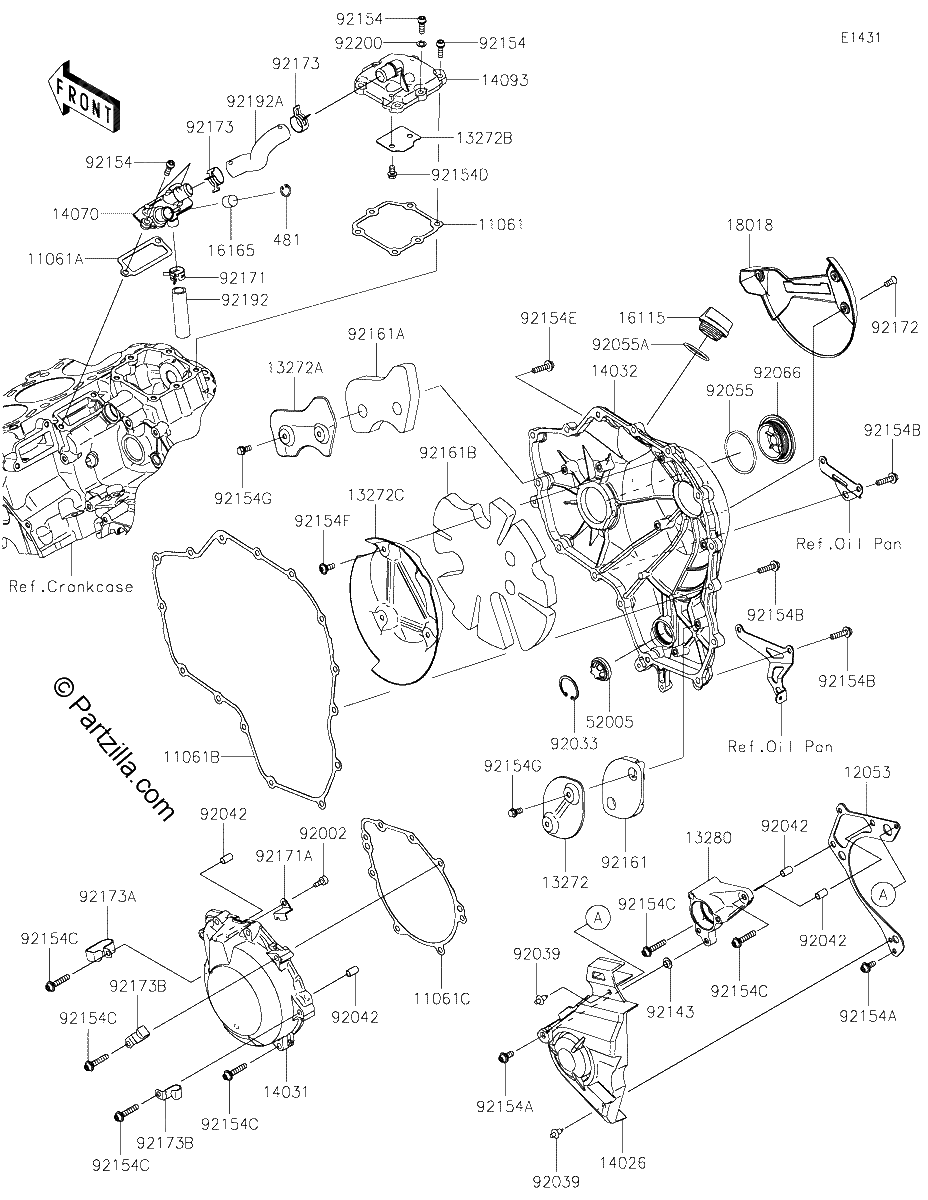 Diagrama de ENGINE COVER S